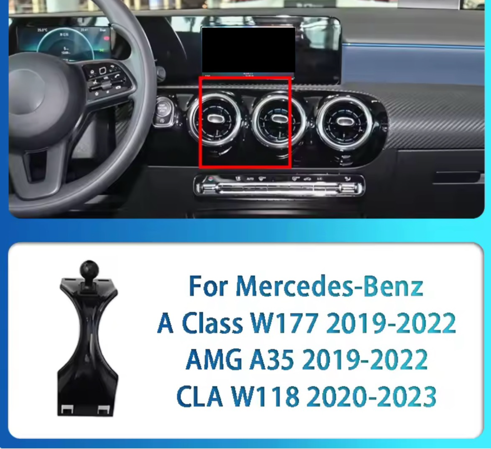 Mercedes-Benz A-Klasse (en GLA/CLA) - Phone Holders Base