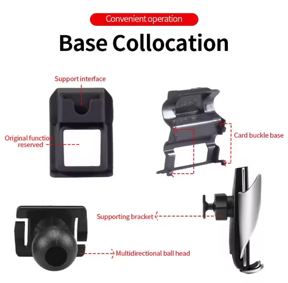 BMW X Series (en iX3) - Phone Holders Base