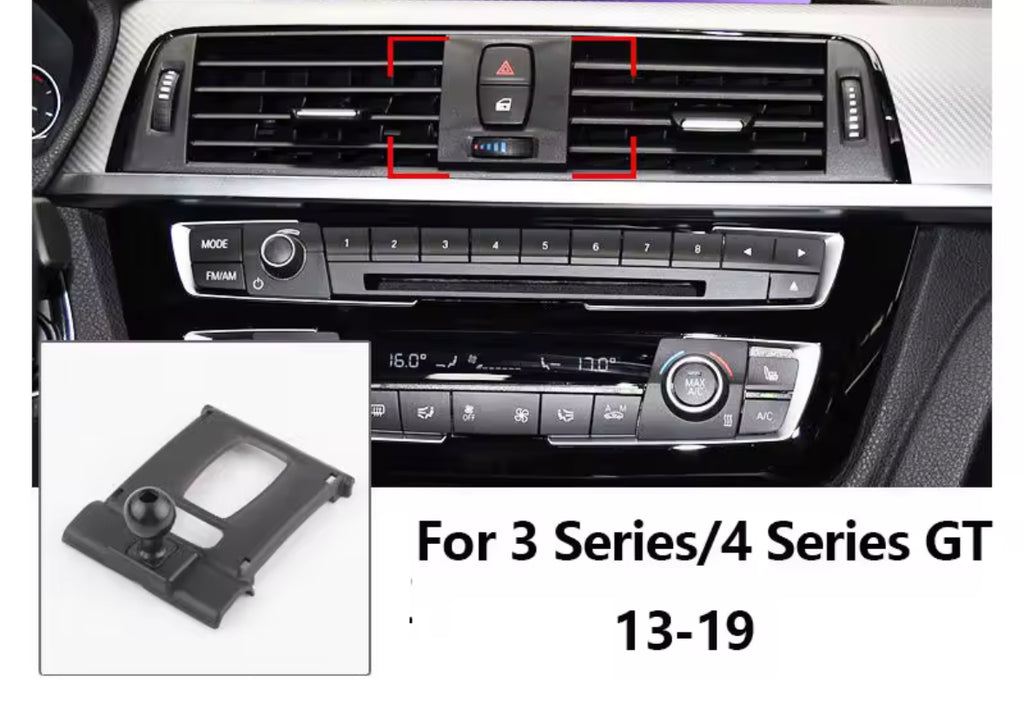 BMW 3 Series/4 Series (GT)/i3/i4 - Phone Holders Base