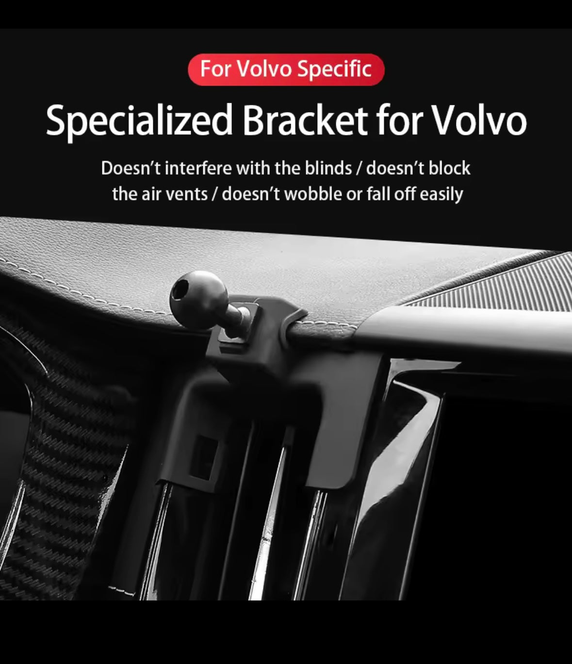 Volvo S/V - Phone Holders Base