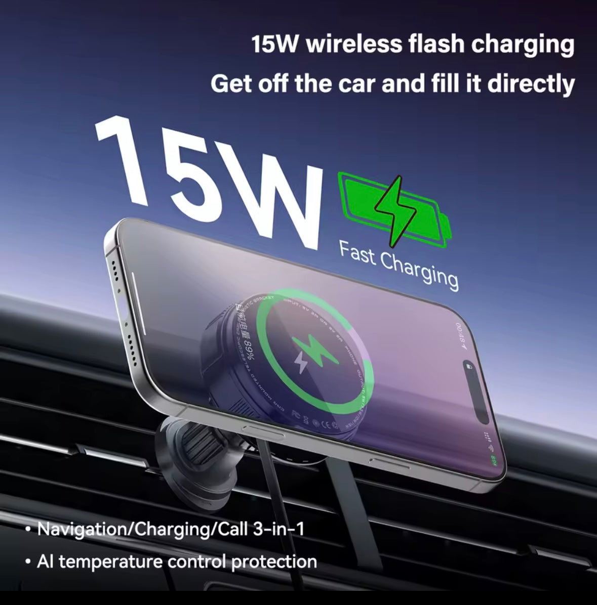 Universeel Stevige Draadloze Oplader - Phone Holder