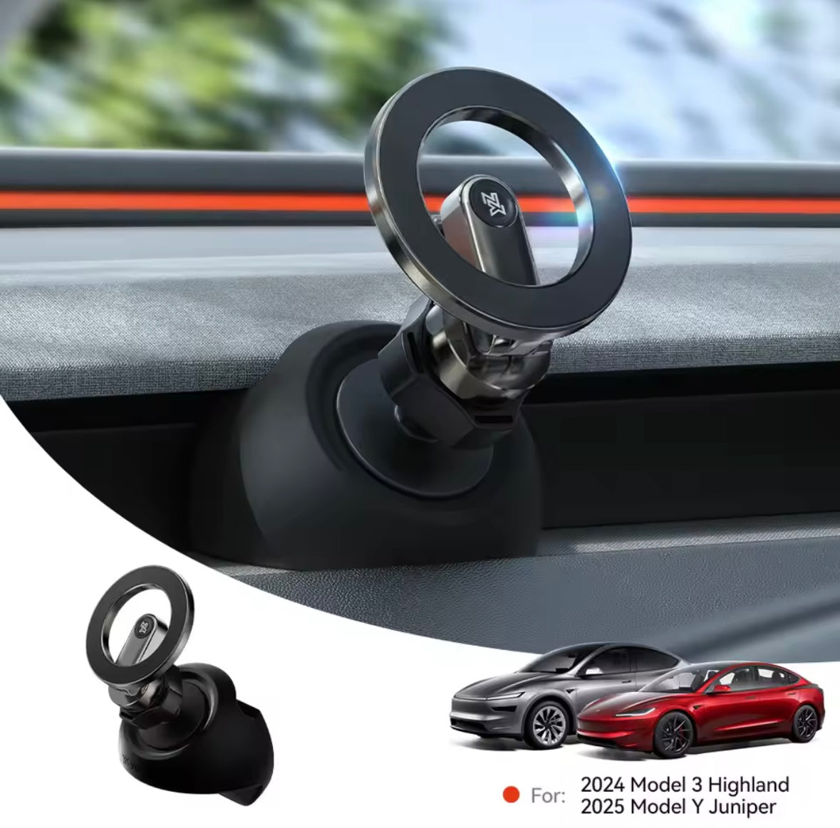 Tesla Model 3 (2024) / Model Y (2025) - Complete Phone Holder Set