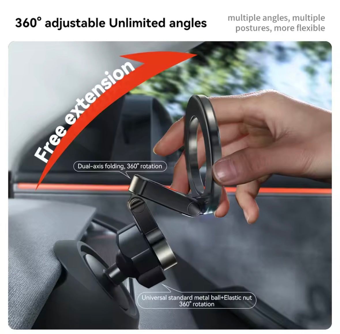 Tesla Model 3 (2024) / Model Y (2025) - Complete Phone Holder Set