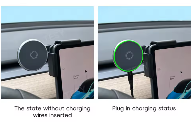 Tesla Model 3 (2017+) / Model Y (2020+) / Cybertruck (2024+) - Complete Phone Holder Set