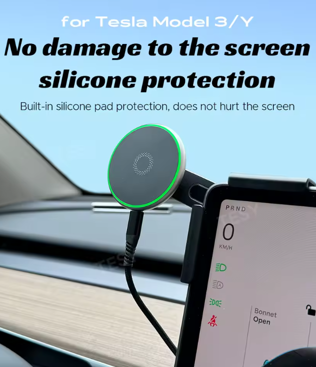 Tesla Model 3 (2017+) / Model Y (2020+) / Cybertruck (2024+) - Complete Phone Holder Set